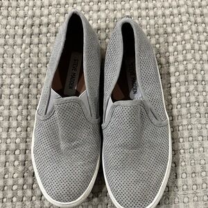 Steve Madden Perforated Gray Men's Loafers